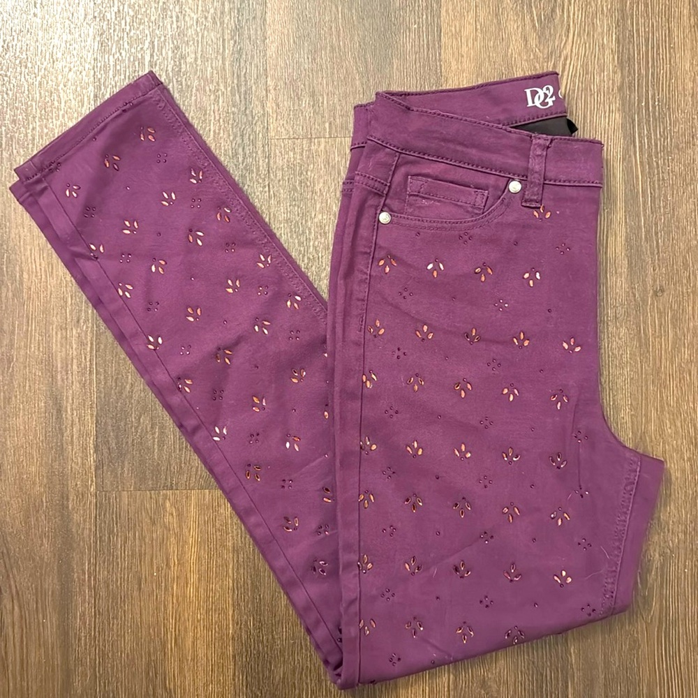 DG2 Denim by Diane Gilman women’s studded jeans